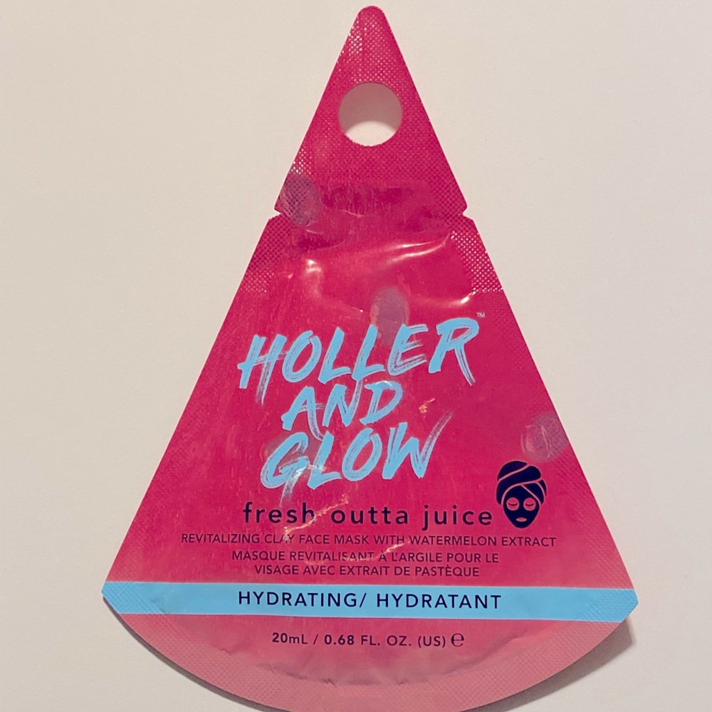 Holler and Glow fresh outta juice clay mask
